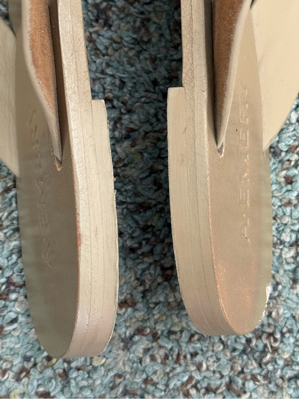 A.EMERY Kinto Leather Flip Flop - tan/Brown, Size 8.5 - Picture 14 of 16